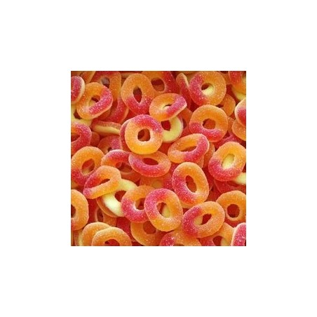 DULCEPLUS Anneaux pêche 100g