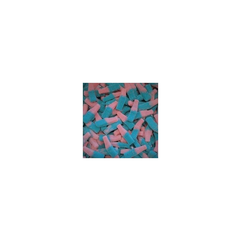 DULCEPLUS Bouteille de fizzy roses et bleues 100g DULCEPLUS Bouteille de fizzy roses et bleues 100g