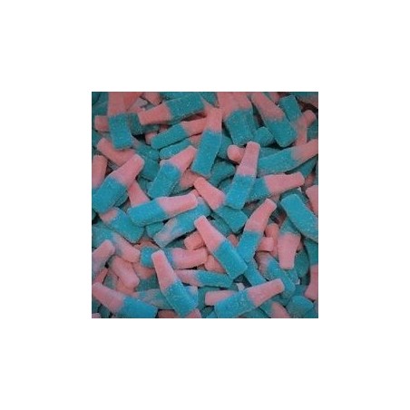 DULCEPLUS Bouteille de fizzy roses et bleues 100g