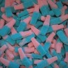 DULCEPLUS Bouteille de fizzy roses et bleues 100g