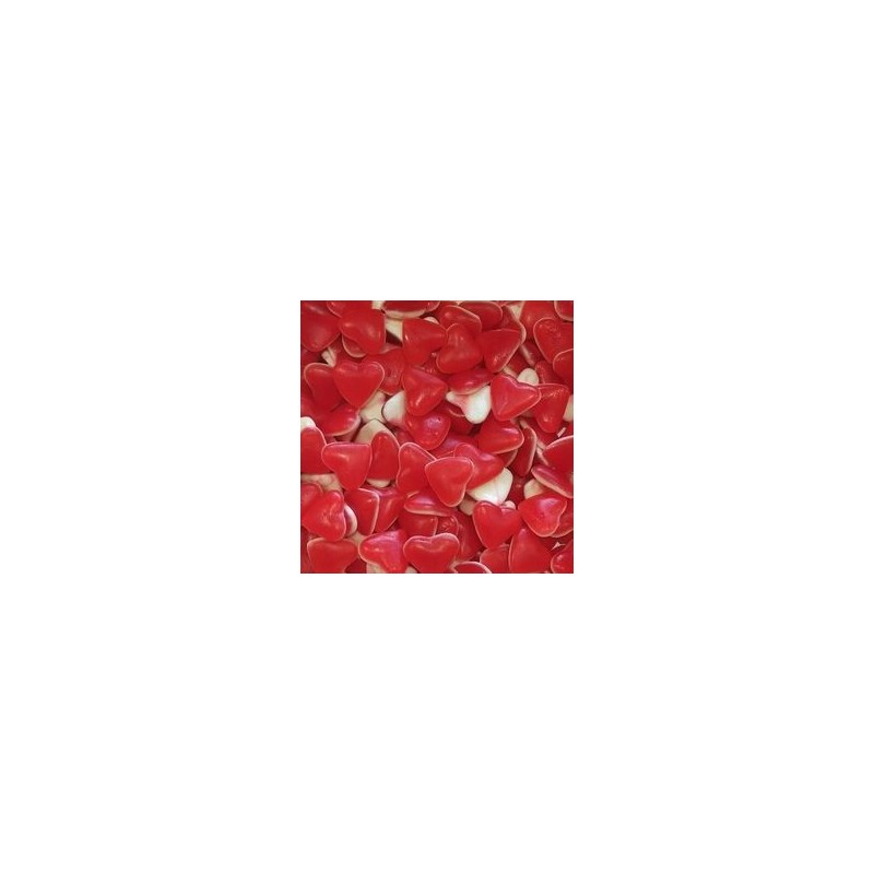 DULCEPLUS Cœur rouge et blanc lisse 100g DULCEPLUS Cœur rouge et blanc lisse 100g