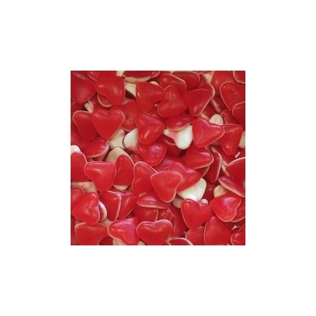 DULCEPLUS Cœur rouge et blanc lisse 100g