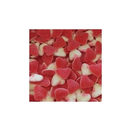 DULCEPLUS Cœur rouge et blanc sucré 100g