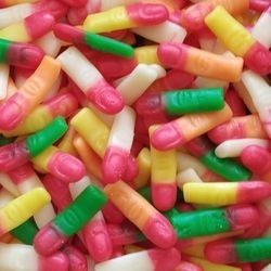 DULCEPLUS Doigts assortis lisses 100g