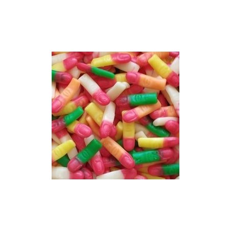 DULCEPLUS Doigts assortis lisses 100g