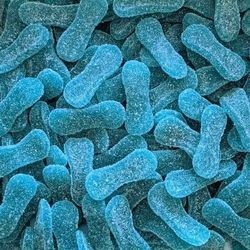 DULCEPLUS Langues bleues framboise sucrées 100g