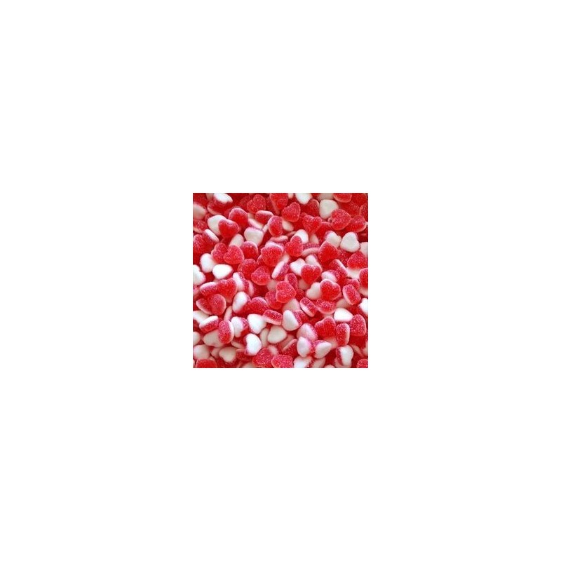 DULCEPLUS Petits cœurs fraises-crème sucrés100g DULCEPLUS Petits cœurs fraises-crème sucrés100g