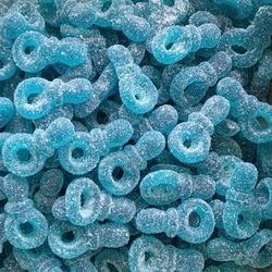 DULCEPLUS Tétines bleues framboise sucrés 100g